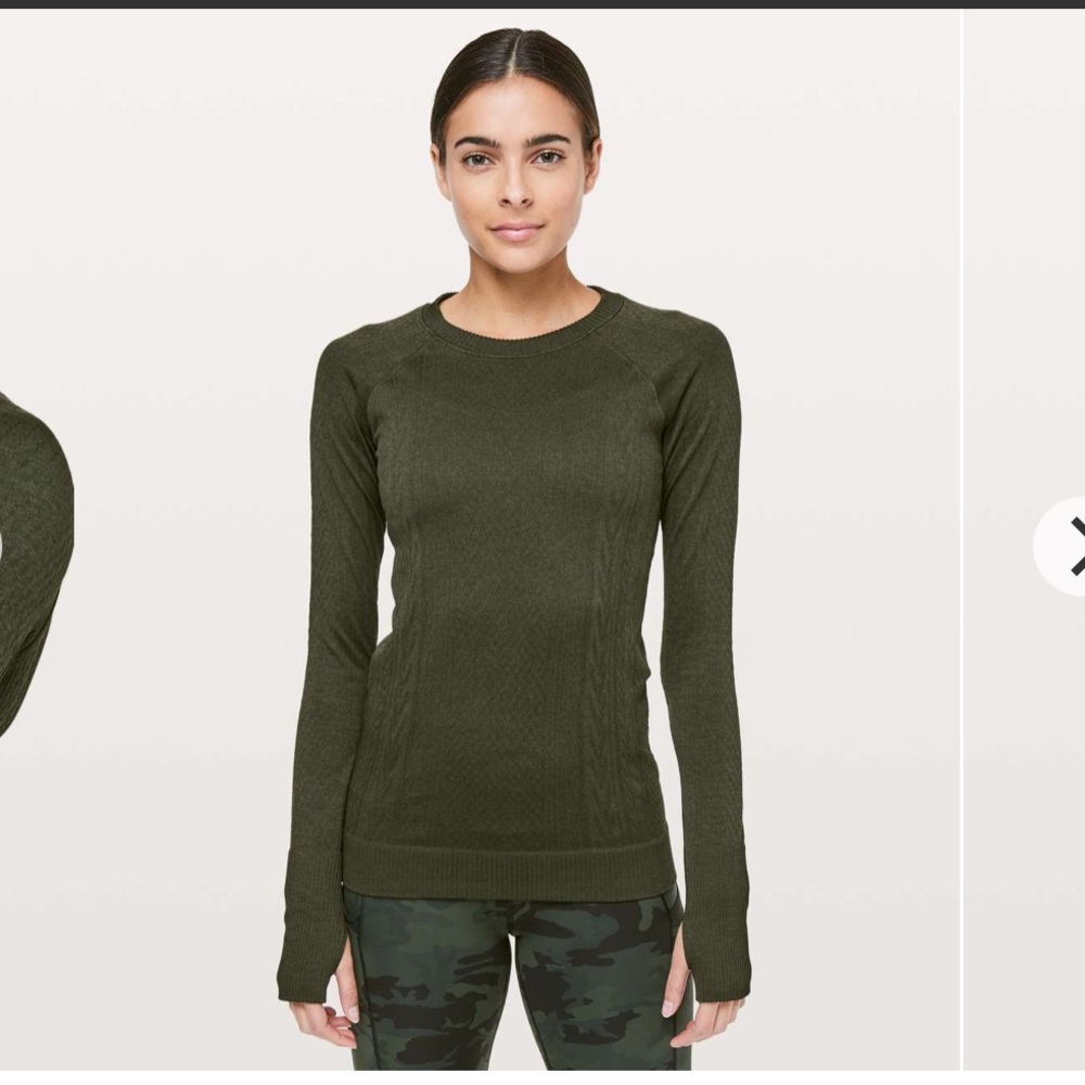 Lululemon Rest Less Pullover in dark olive